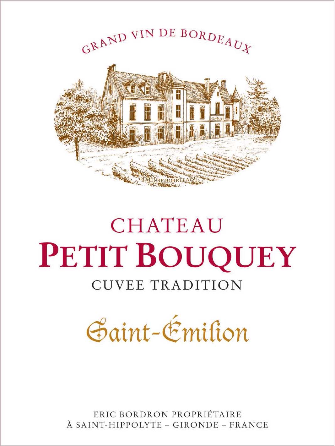 Chateau Petit Bouquey label