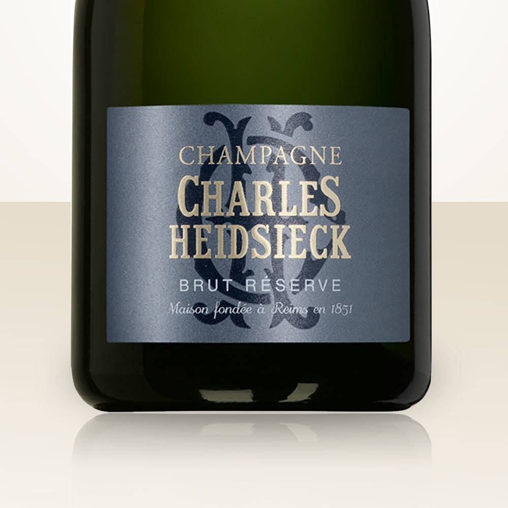 Charles Heidsieck - Brut Reserve Glass Pk label