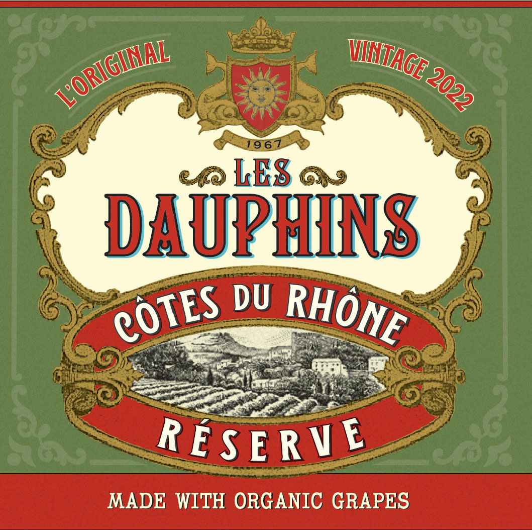 Les Dauphins - Cotes Du Rhone - Organic label