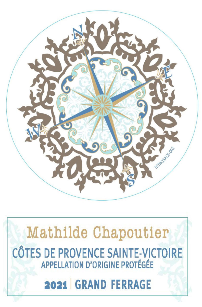 Mathilde Chapoutier - Grand Ferrage Rose label