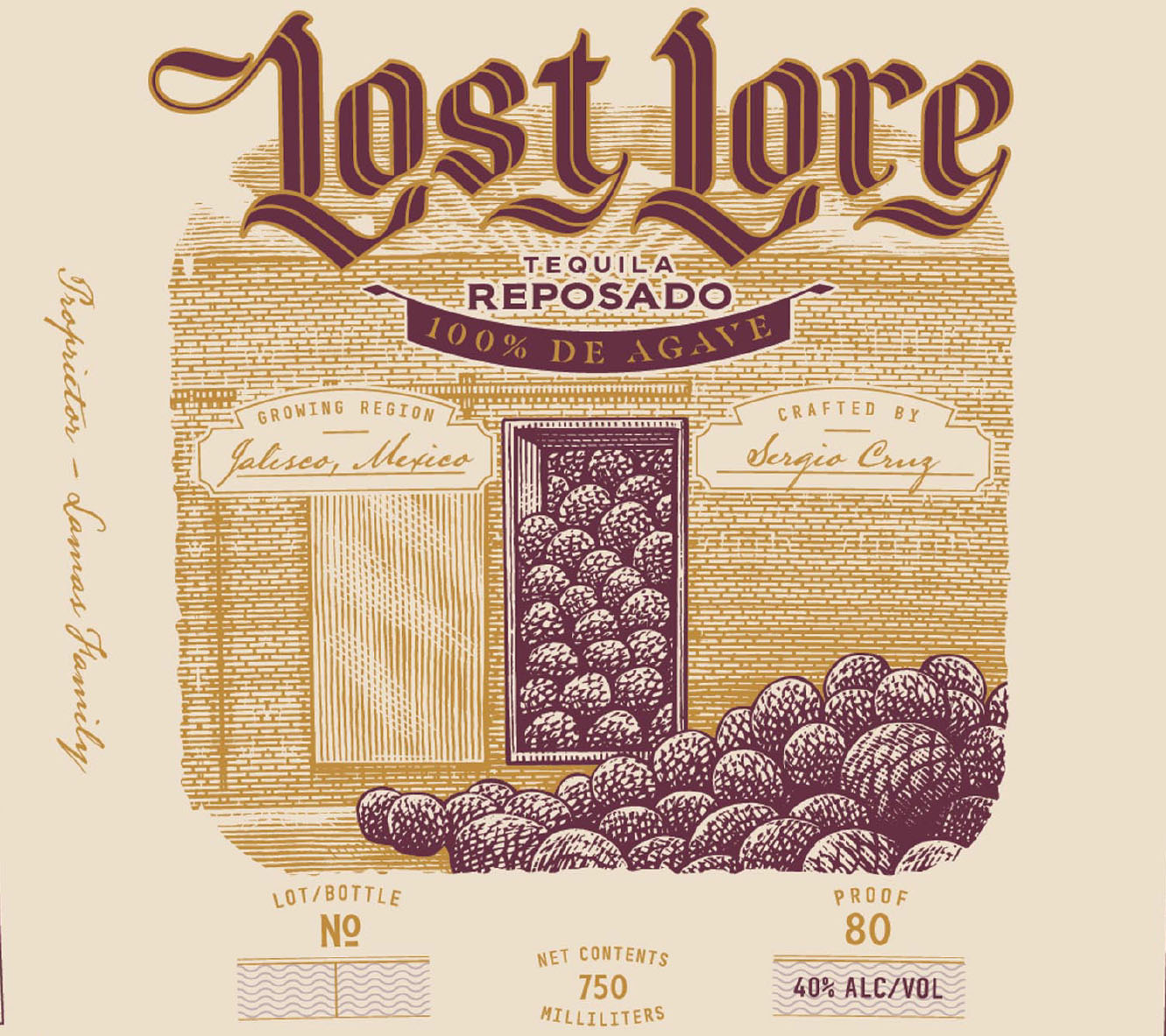 Lost Lore - Tequila Reposado label