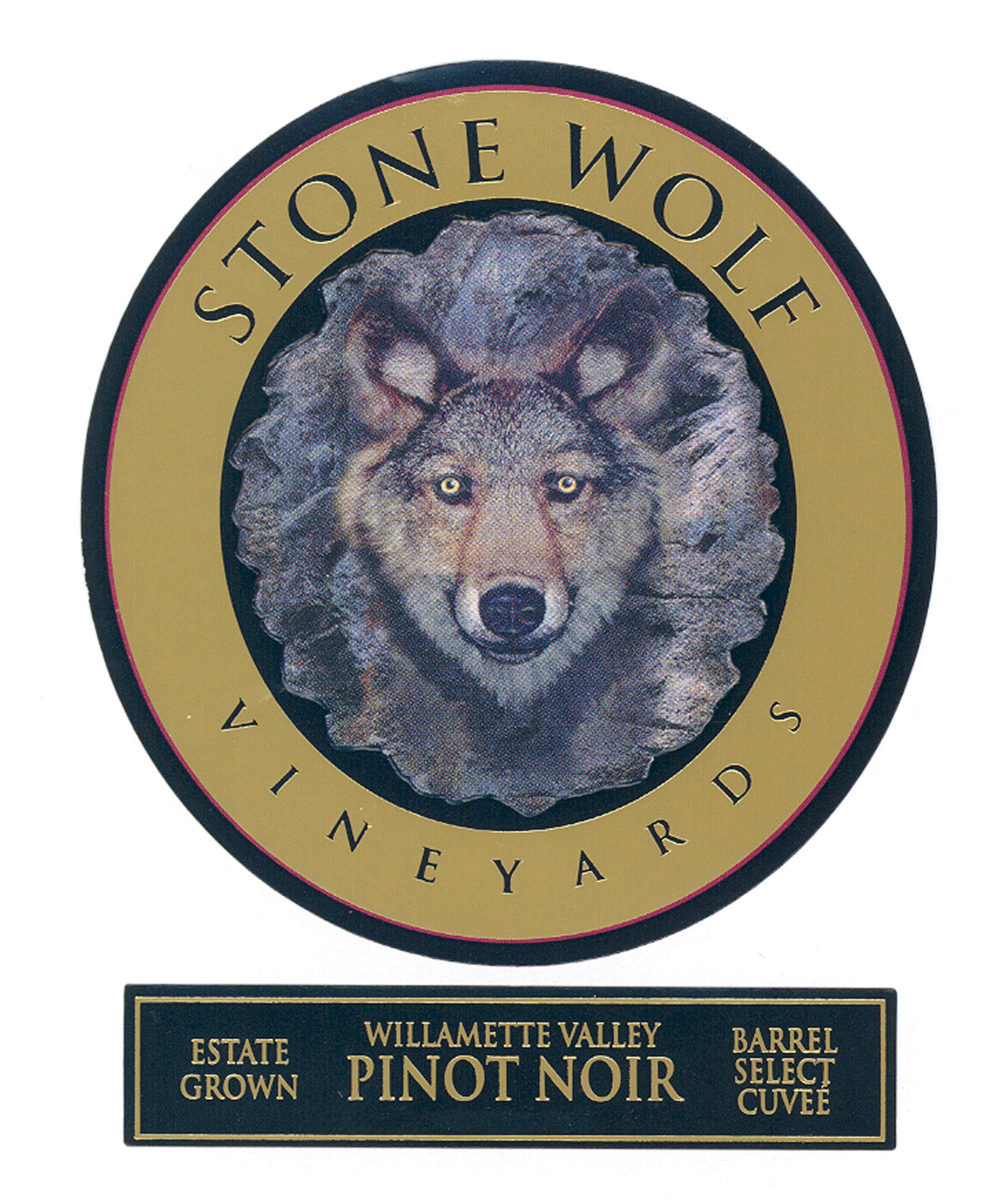 Stone Wolf - Pinot Noir label