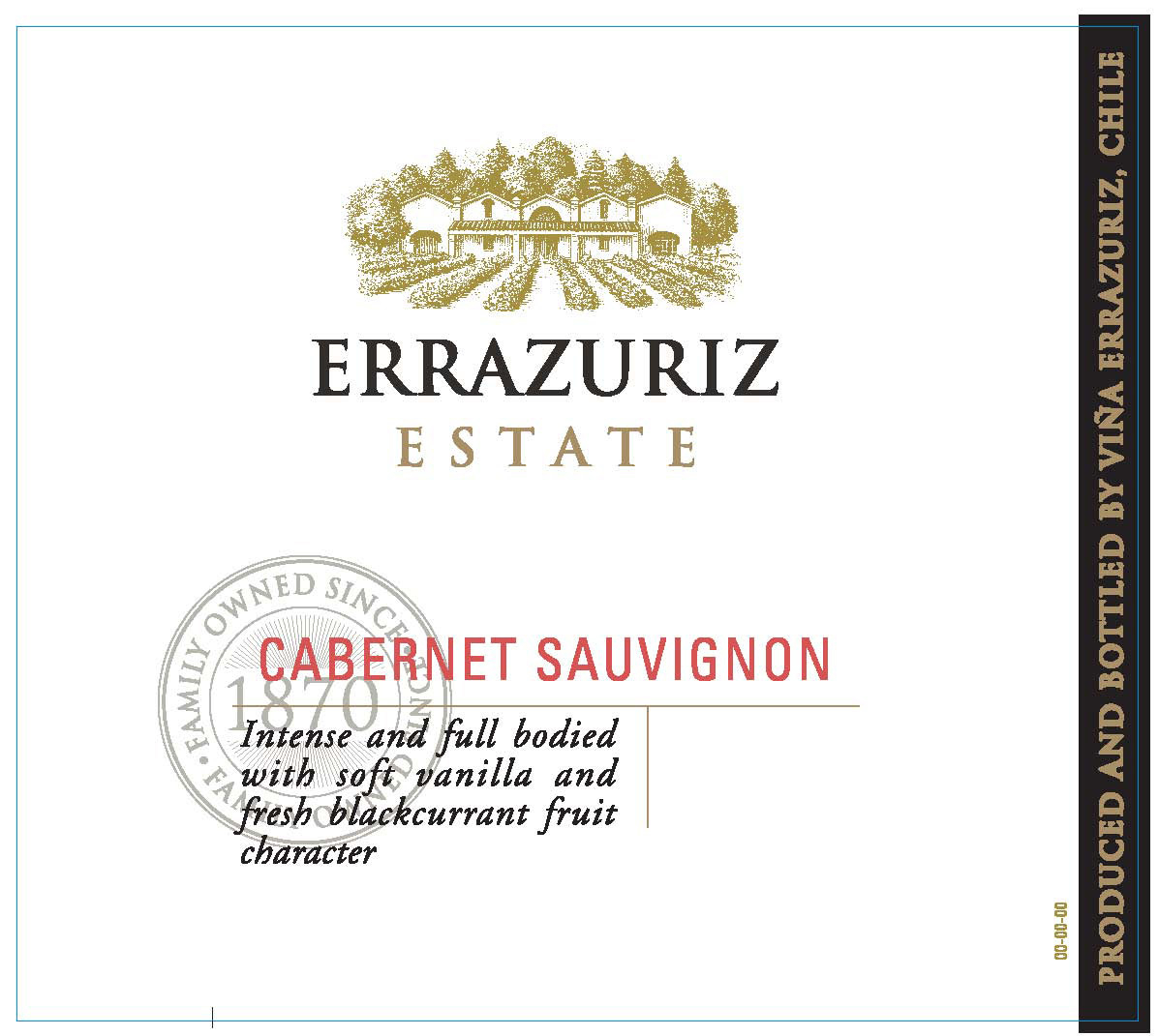 Errazuriz Estate - Cabernet Sauvignon label