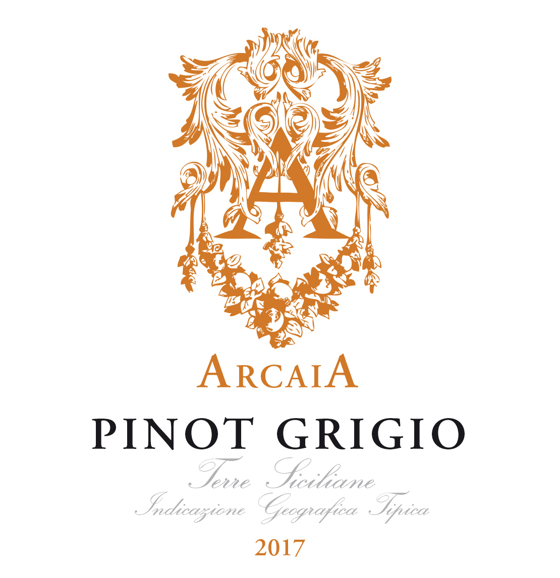 Arcaia - Pinot Grigio label