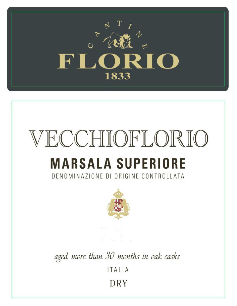 Florio - Vecchioflorio - Marsala Superiore Dry label