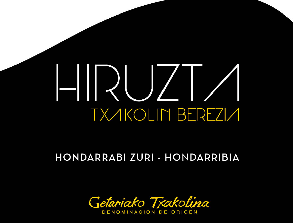 Hiruzta - Txakolin Berezia label