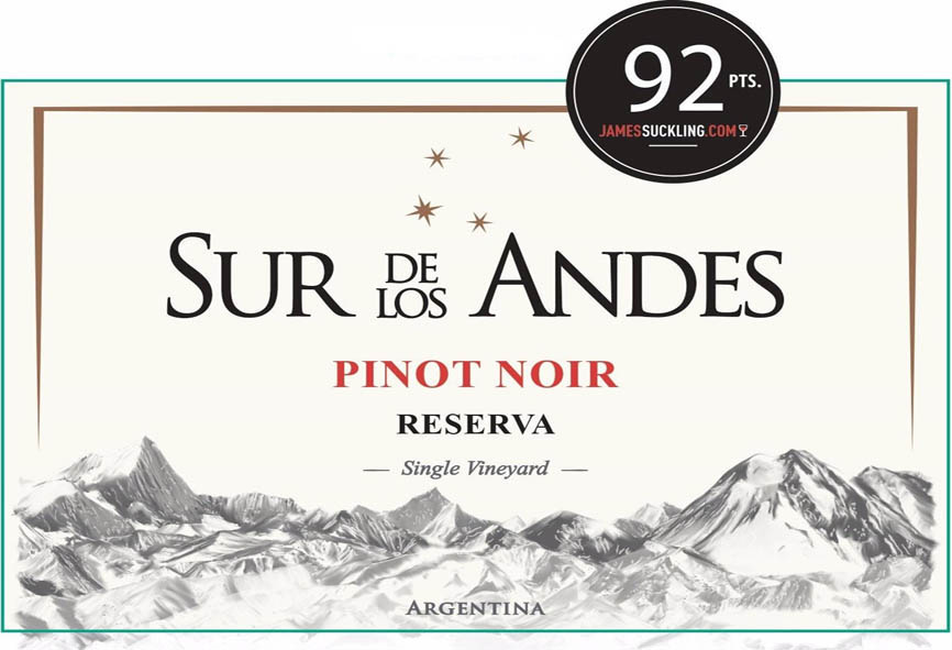 Sur de Los Andes - Pinot Noir Reserva label