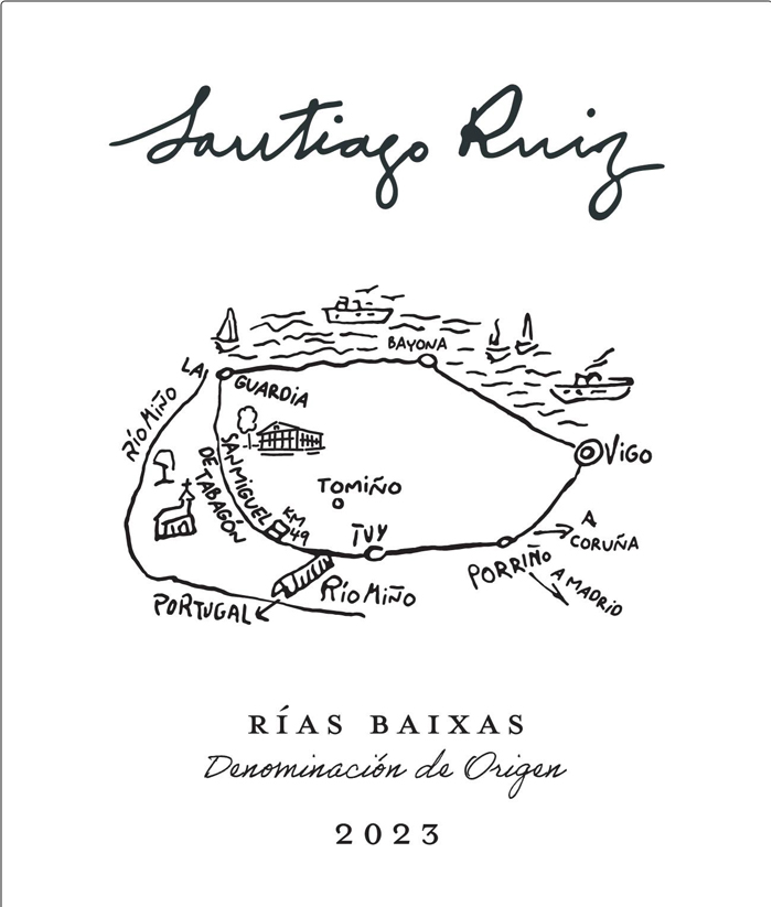 Bodegas Santiago Ruiz - Rias Baixas label
