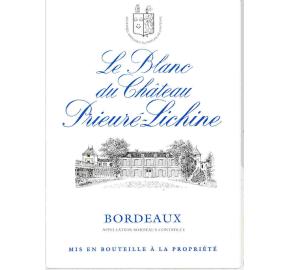 Le Blanc du Chateau Prieure Lichine 2019 | Monsieur Touton Selection