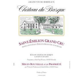 Chateau Du Basque label