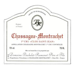 Domaine Bachelet Ramonet - Chassagne Montrachet  1er Cru Clos St Jean label