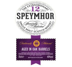 Speymhor - 12 Year Old Single Malt Scotch Whisky label