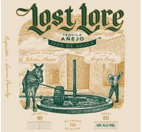 Lost Lore Tequila Anejo label