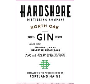 Hardshore Distilling Company - North Oak Barrel Rested Gin label