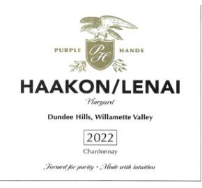 Purple Hands - Chardonnay - Haakon/Lenai label