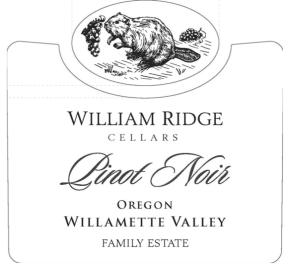 William Ridge Cellars - Oregon Pinot Noir label