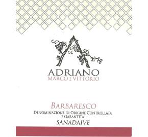 Adriano Marco E Vittorio - Barbaresco Sanadaive label