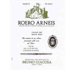 Bruno Giacosa - Roero Arneis label