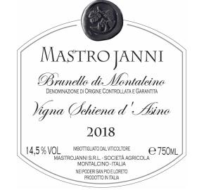 MastroJanni - Vigna Schiena d'Asino - DOCG label