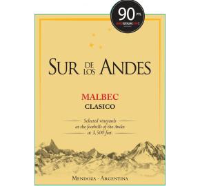 Sur de los Andes - Malbec label