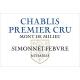 Simonnet Febvre - Chablis 1er Cru -Mont du Milieu label