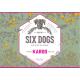 Six Dogs - Karoo Gin label